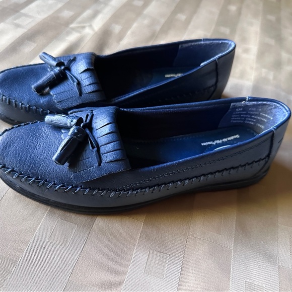 Dr Scholls Navy Blue Loafers with Tassel Detail Ladies Size 5 - Picture 3 of 7